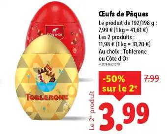 CÔTE D'OR Œufs de Pâques