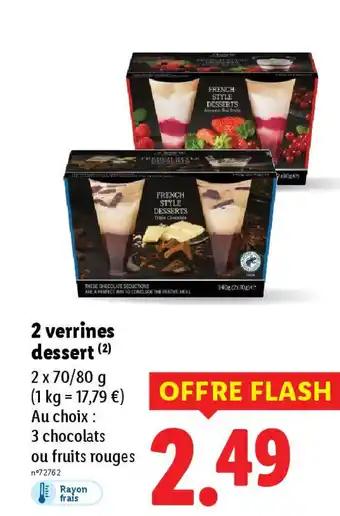 2 verrines dessert
