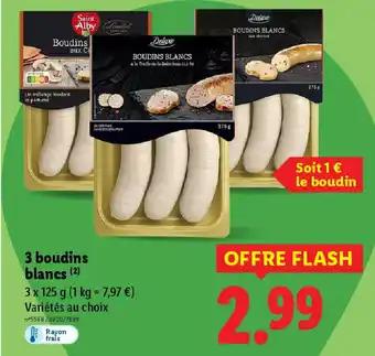 3 boudins blancs 3 x 125 g