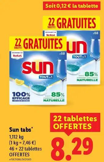 SUN tabs 1.112 kg