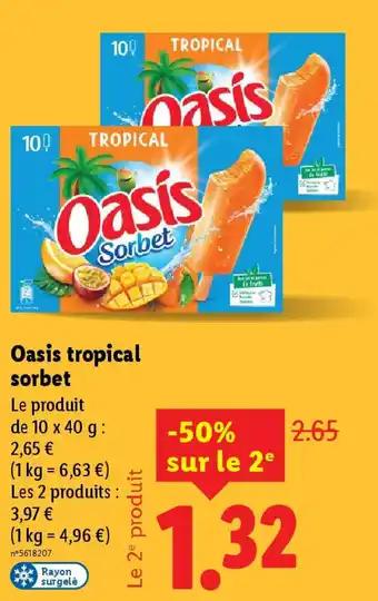 OASIS tropical sorbet