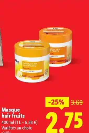 Masque hair fruits 400 ml 