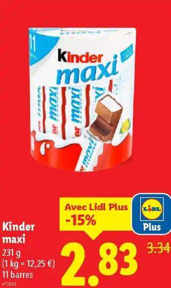 KINDER MAxi 231 g