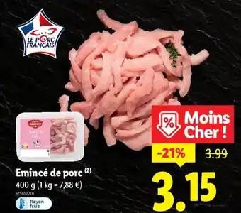 Emincé de porc 400 g