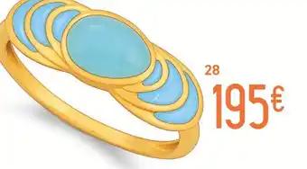 Bague verre et laque