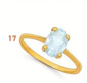 Bague aigue marine