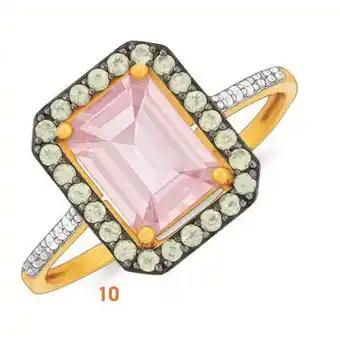 bague quartz rose
