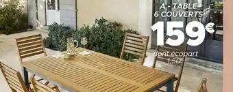 A - table bali 6 couverts