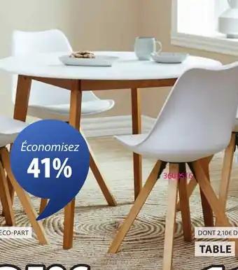 Table 105 x 75 cm