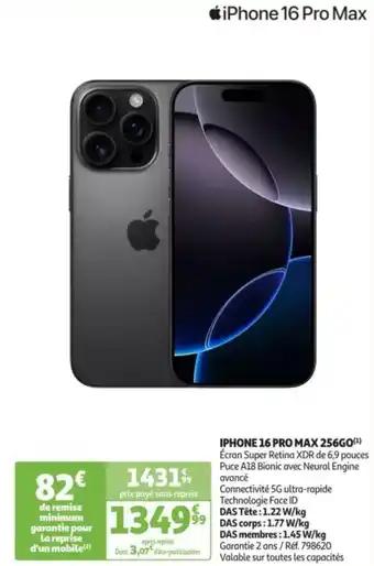 IPHONE 16 PRO MAX 256GO