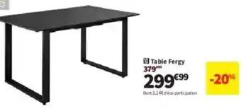 Table Fergy