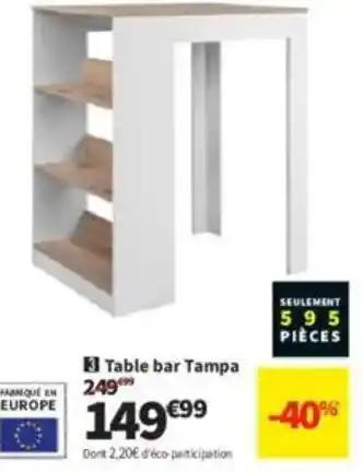 Table bar Tampa