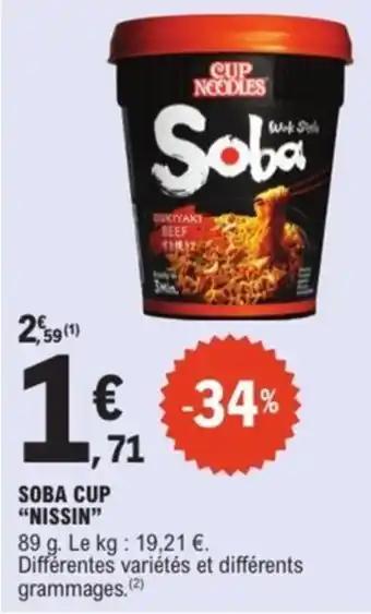 Soba cup nissin 89 g