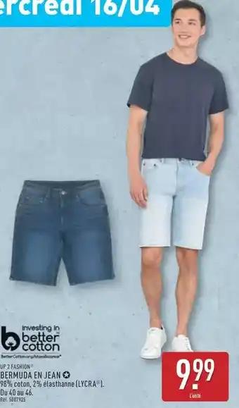 Bemuda en jean o