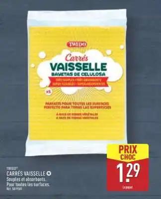 CARRÉS VAISSELLE