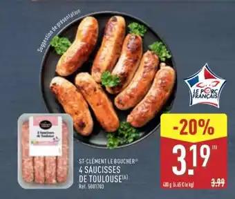 4 saucisses de Toulouse