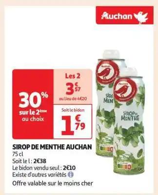 Sirop De Menthe Auchan