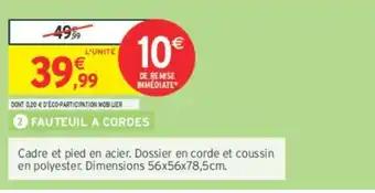 FAUTEUIL A CORDES