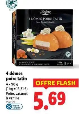 4 dômes poire tatin