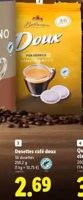 Dosettes café doux