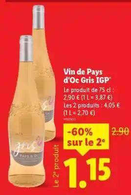 Vin de Pays d'Oc Gris IGP