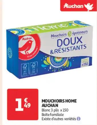 Mouchoirs Home Auchan
