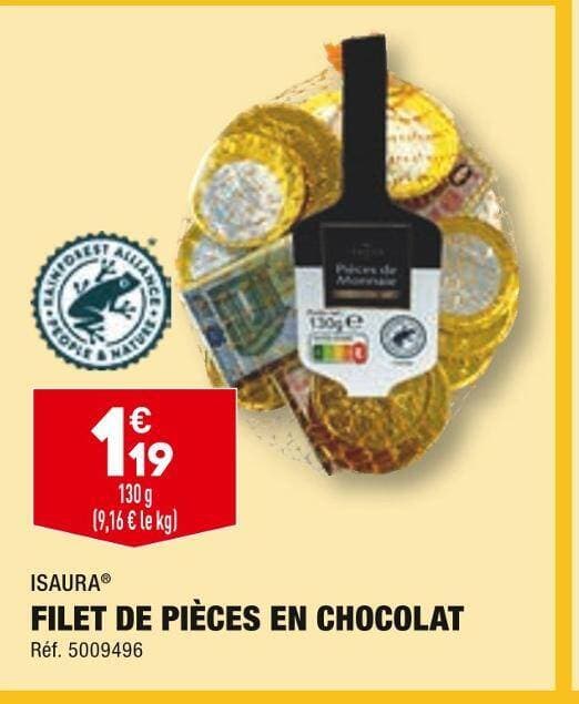 ISAURA FILET DE PIÈCES EN CHOCOLAT