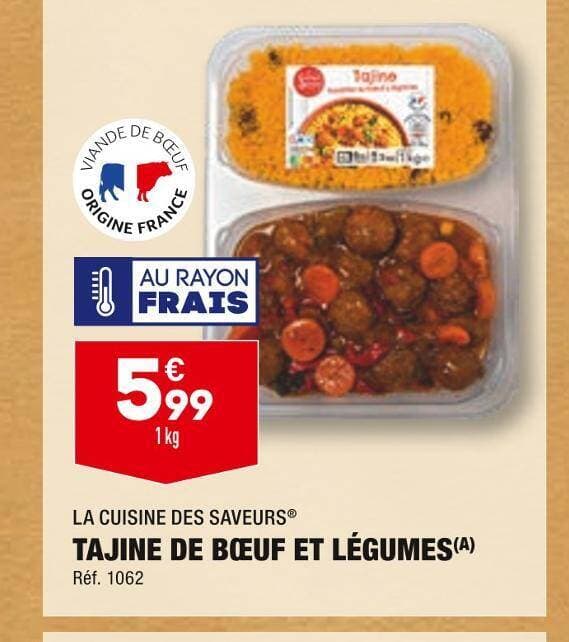 LA CUISINE DES SAVEURS TAJINE DE BŒUF ET LÉGUMES