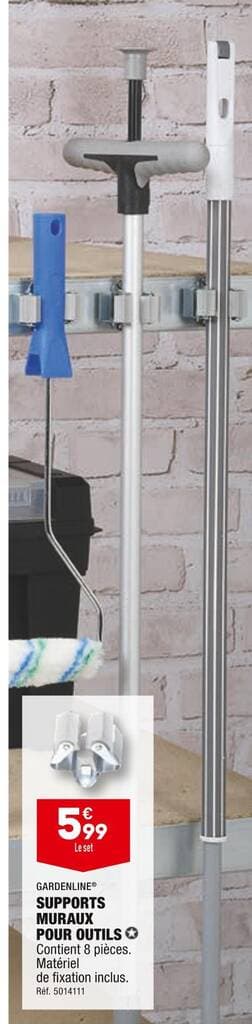 GARDENLINE SUPPORTS MURAUX POUR OUTILS