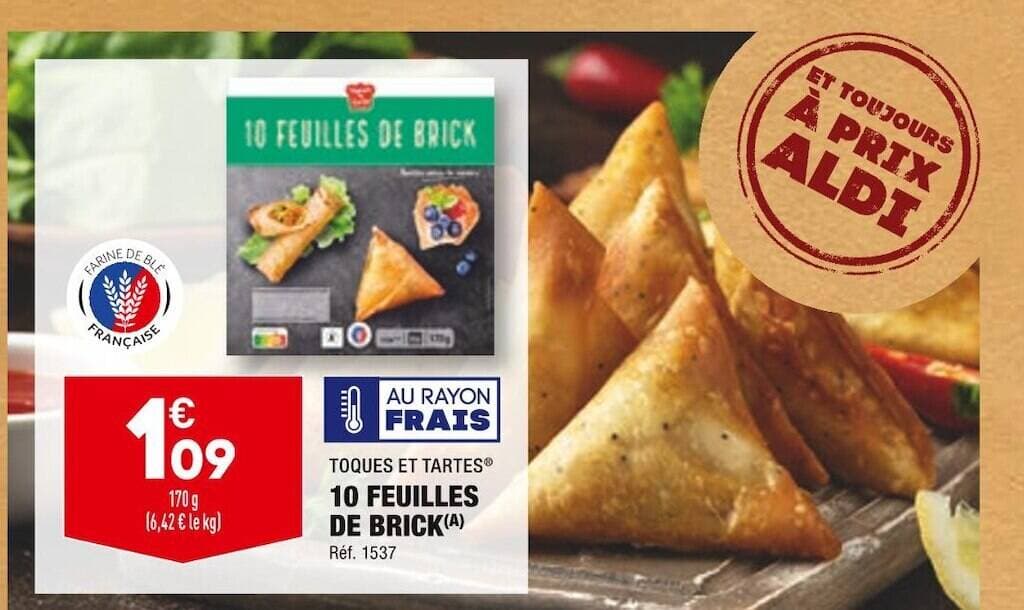 TOQUES ET TARTES 10 FEUILLES DE BRICK
