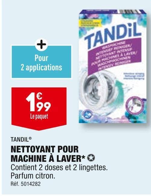 TANDIL NETTOYANT POUR MACHINE À LAVER