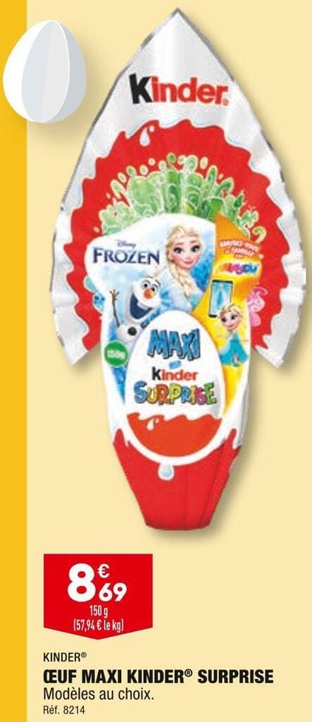 KINDER SURPRISE ŒUF MAXI KINDER SURPRISE