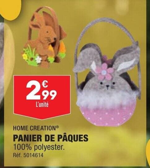 HOME CREATION® PANIER DE PÂQUES
