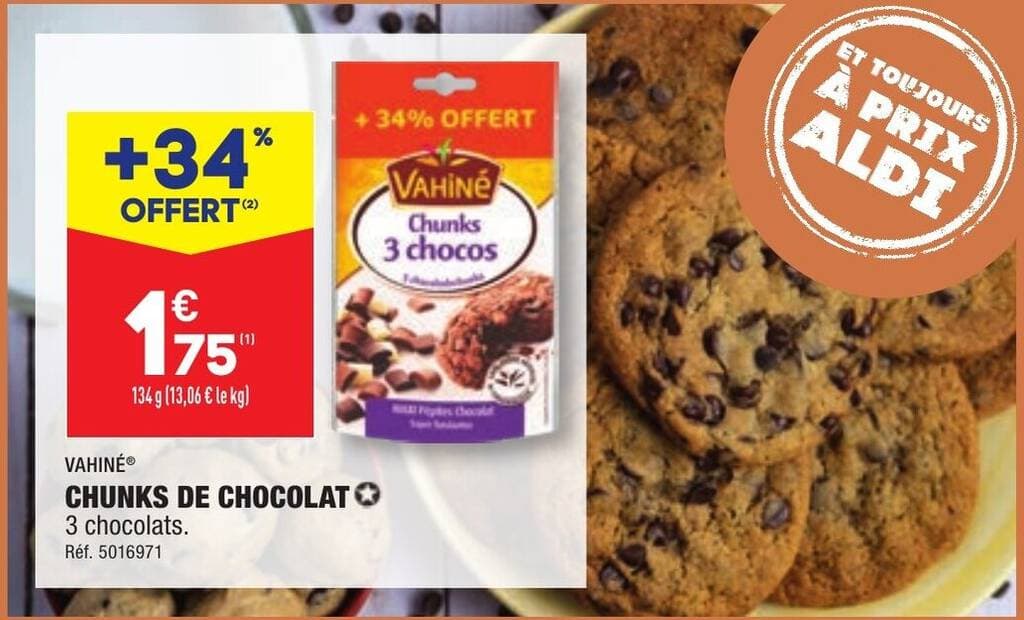 CHUNKS DE CHOCOLAT 3 chocolats. Réf. 5016971