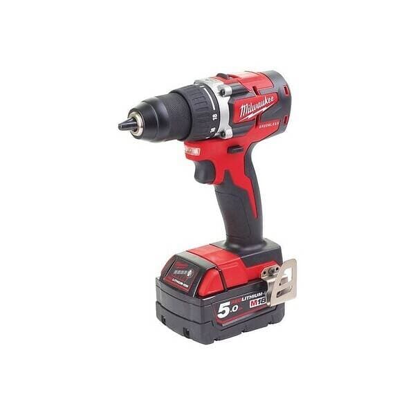 Perceusevisseuse sansfil Milwaukee M18 CBLDD502C 18 V 2 pack batteries 5 Ah chargeur coffret