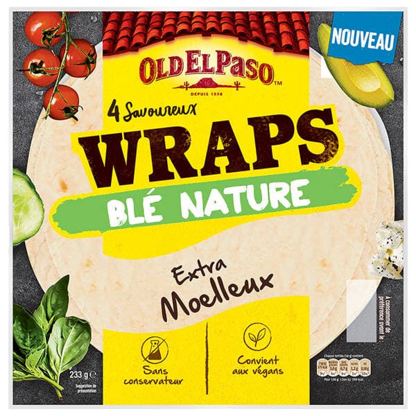 OLD EL PASO Wraps Extra moelleux