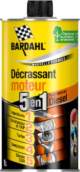 BARDAHL Décrassant Moteur 5 en 1 essence ou diesel 1L