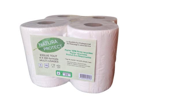 Lot de 4 bobines en papier recyclé