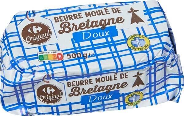 CARREFOUR ORIGINAL Beurre moulé de Bretagne