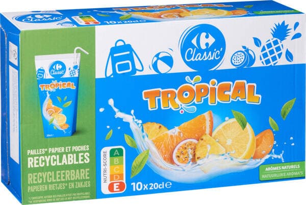 CARREFOUR CLASSIC' Jus de fruits à base de concentrés
