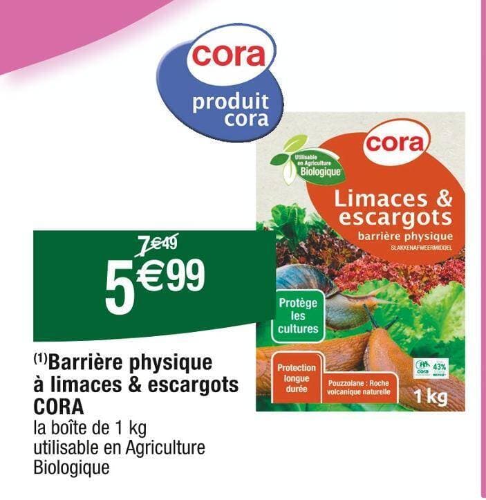 CORA (1)Barrière physique à limaces & escargots
