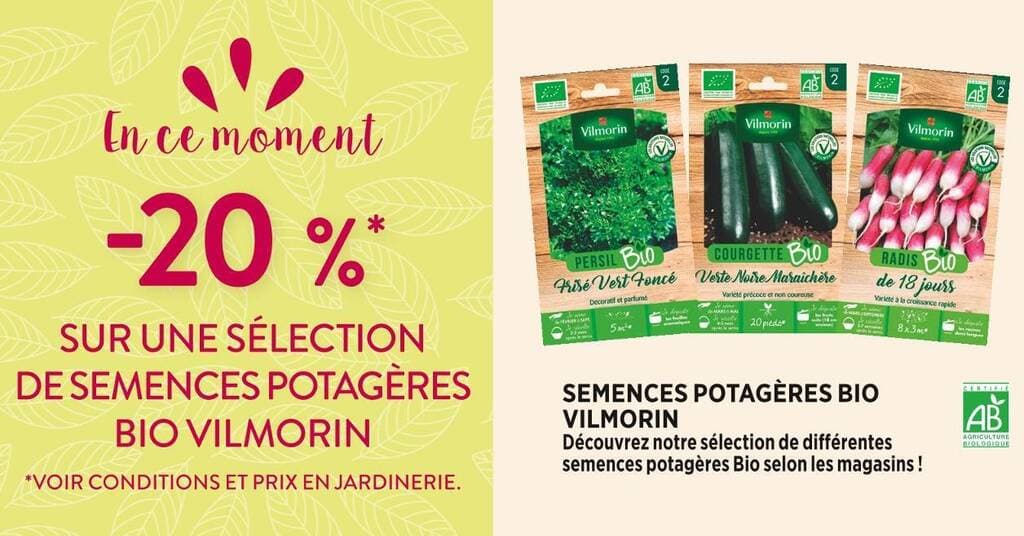 VILMORIN SEMENCES POTAGÈRES BIO