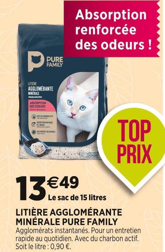 PURE FAMILY LITIÈRE AGGLOMÉRANTE MINÉRALE