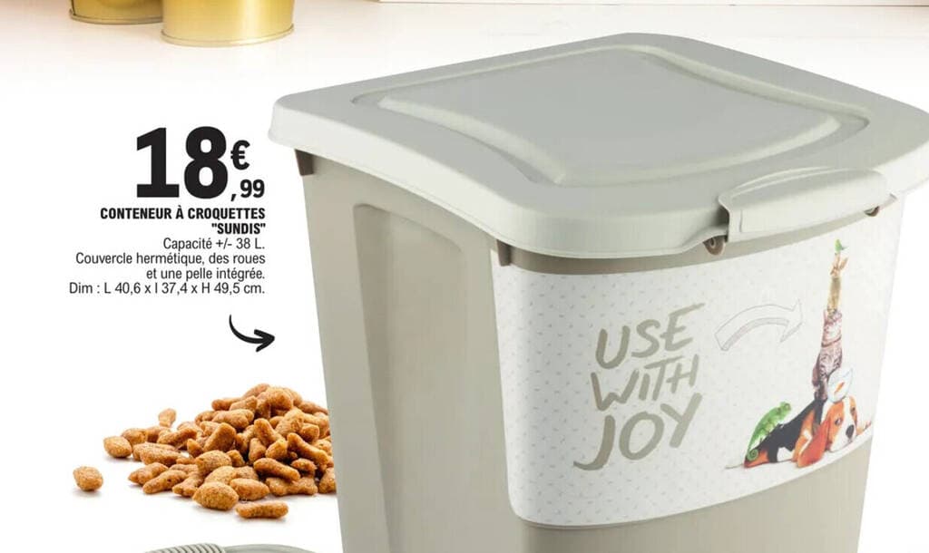 CONTENEUR À CROQUETTES "SUNDIS"
