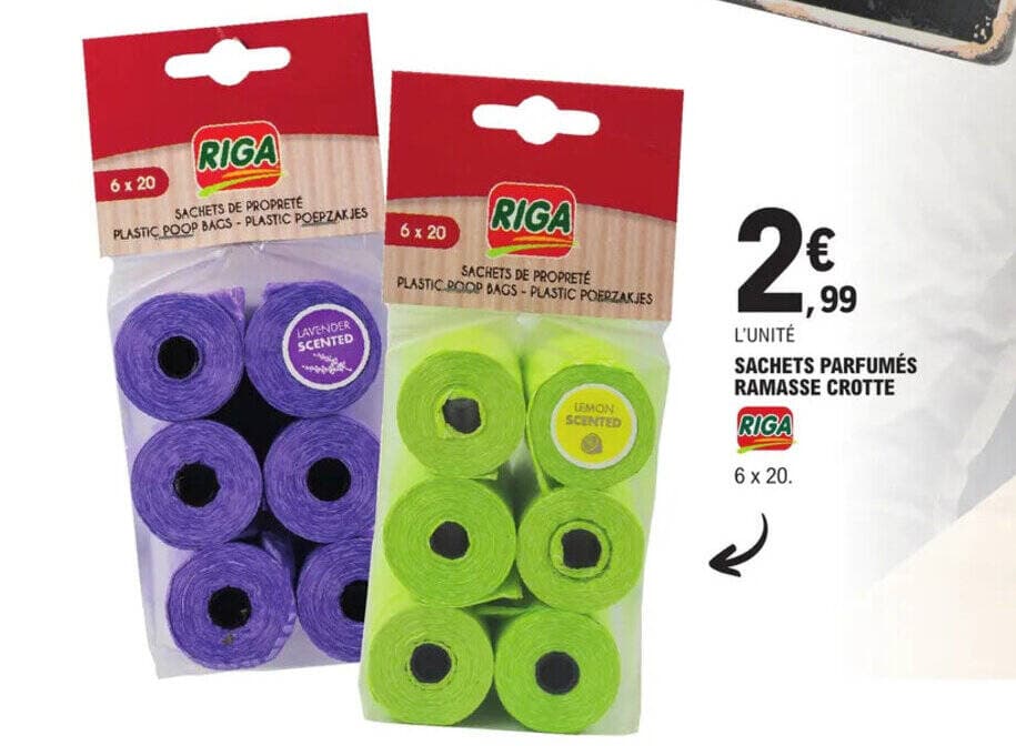 SACHETS DE PROPRETÉ RAMASSE CROTTE