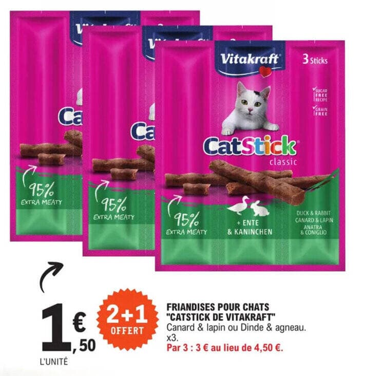 FRIANDISES POUR CHATS "CATSTICK DE VITAKRAFT"
