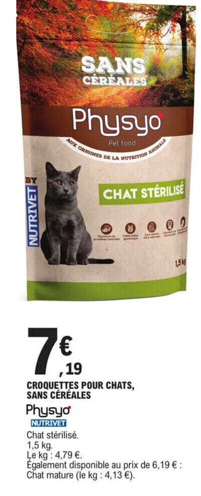 CROQUETTES POUR CHATS, SANS CÉRÉALES