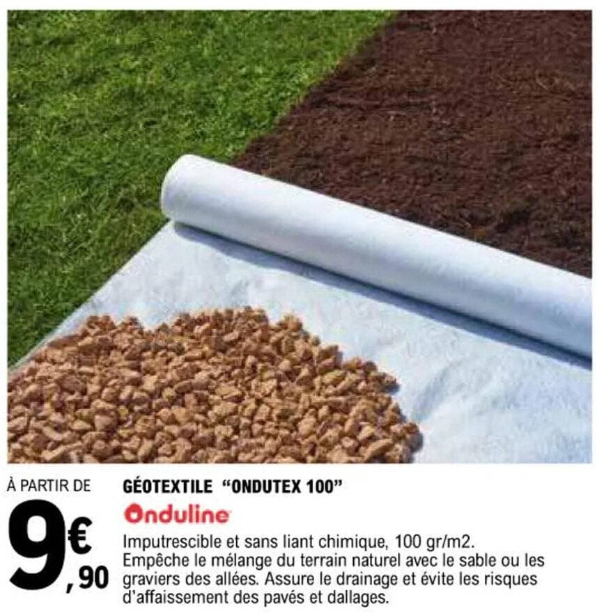 GÉOTEXTILE "ONDUTEX 100"