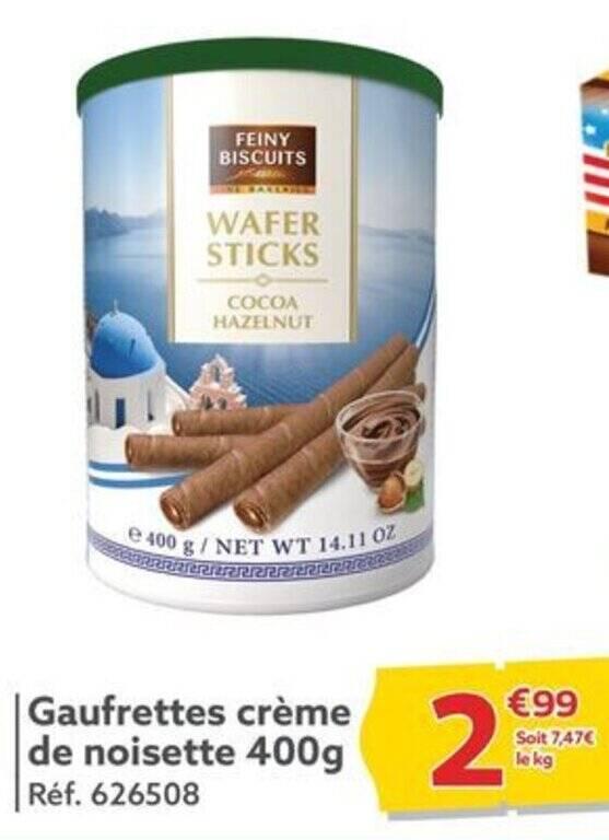 Gaufrettes crème de noisette 400g