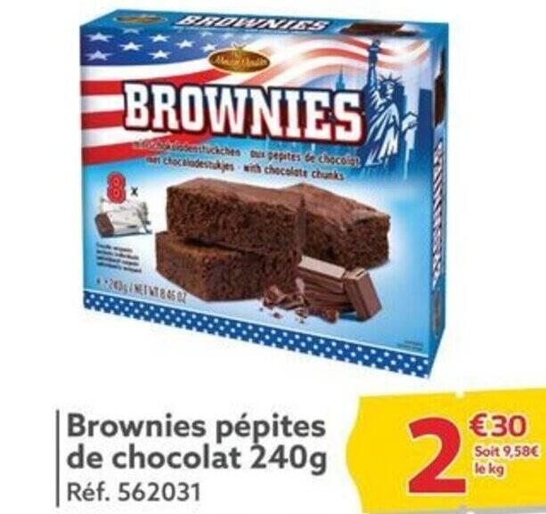 Brownies pépites de chocolat 240g